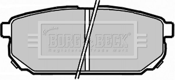 BORG & BECK Комплект тормозных колодок, дисковый тормоз BBP1925